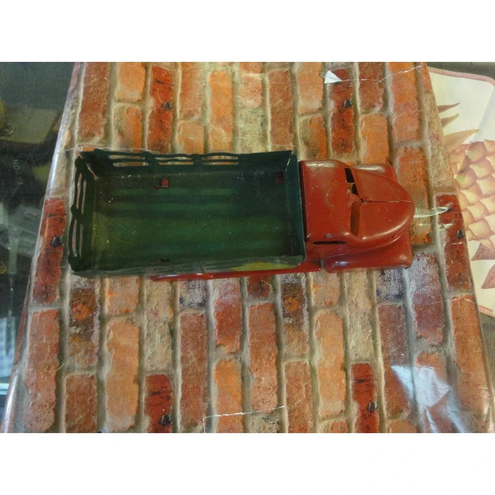 Vintage‎ TOY metal pick up farm truck with back bed estate find 14